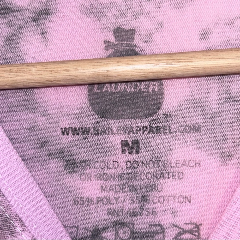 Men’s LAUNDER Trippy Pink Groovy Tie Dye Long Sleeve T-Shirt Vintage‎ Sz M - Picture 6 of 6
